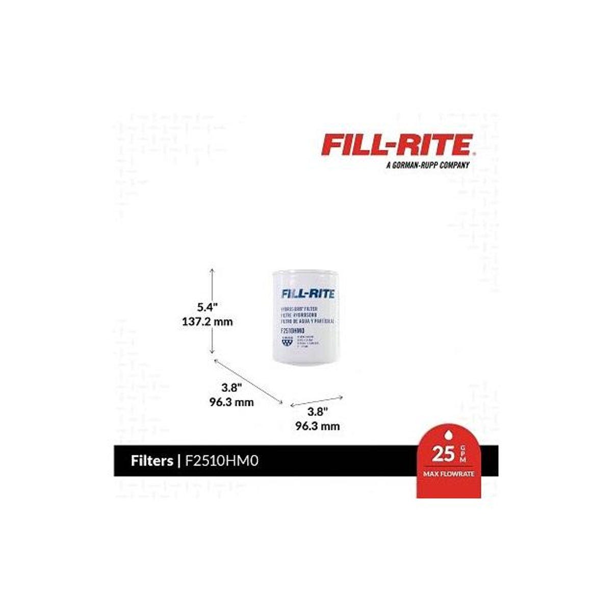 Fill-Rite 25 GPM 10 Micron Hydrosorb Water-Detecting Fuel Transfer Filter - photo 3