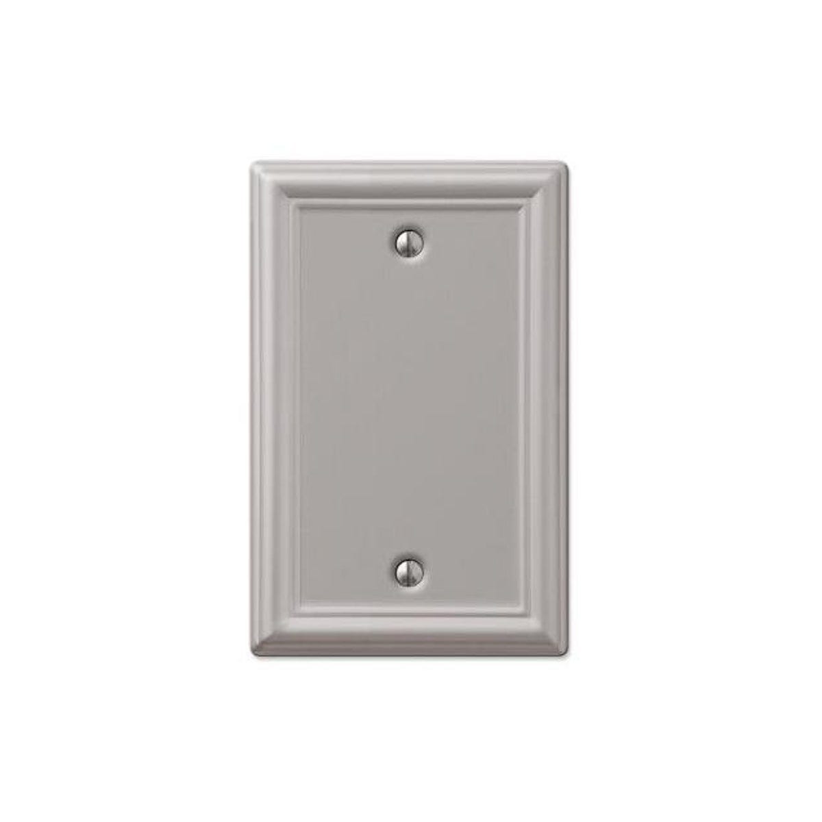 Westek Chelsea Steel Blank Wall Plate, Brushed Nickel Westek Chelsea Steel Blank Wall Plate, Brushed Nickel