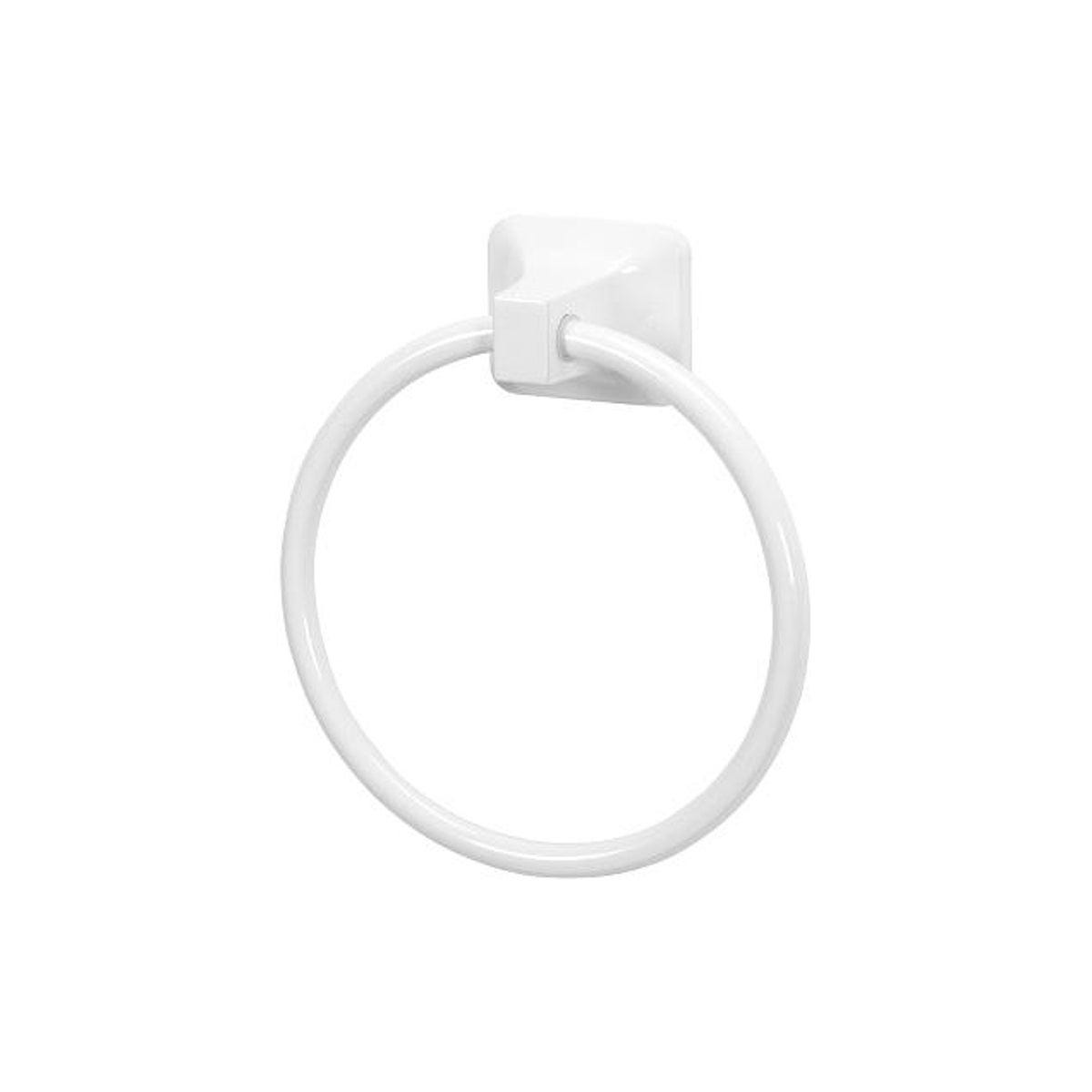 HomePointe White Towel Ring