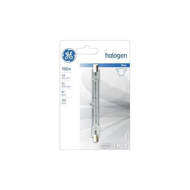 GE 3-1/4 In. 150W Clear Halogen Quartz Bulb GE 3-1/4 In. 150W Clear Halogen Quartz Bulb