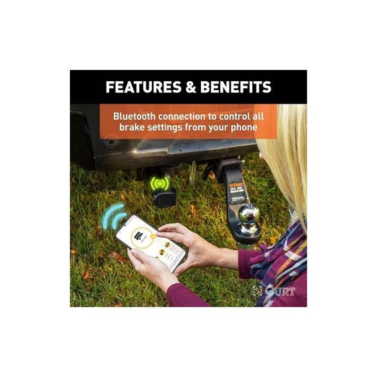 Curt 7-Way Bluetooth Smartphone Connection Echo Mobile Trailer Brake Controller - photo 3