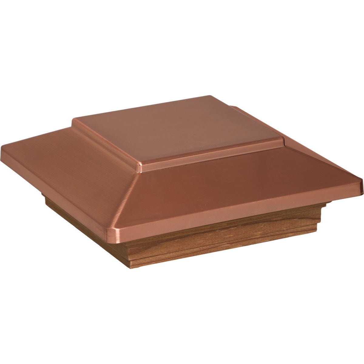 Deckorators 6 In. x 6 In. Plastic Top, Cedar Base Press-On Post Cap - photo 3