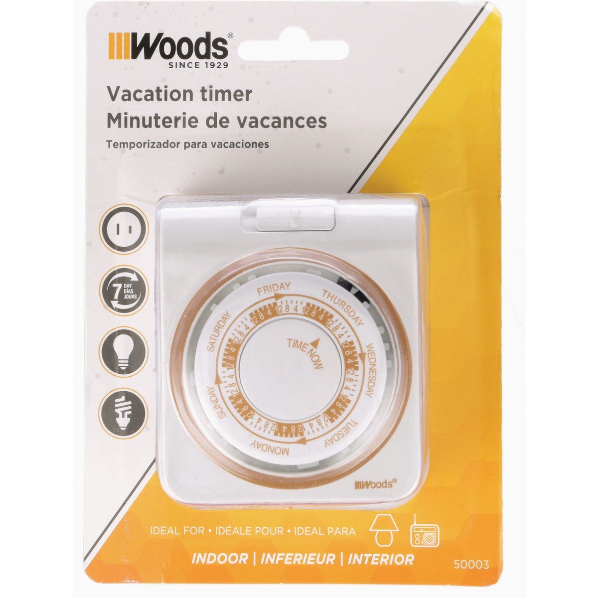 Woods White Indoor 7-Day Vacation Timer - photo 2 Woods White Indoor 7-Day Vacation Timer - photo 2