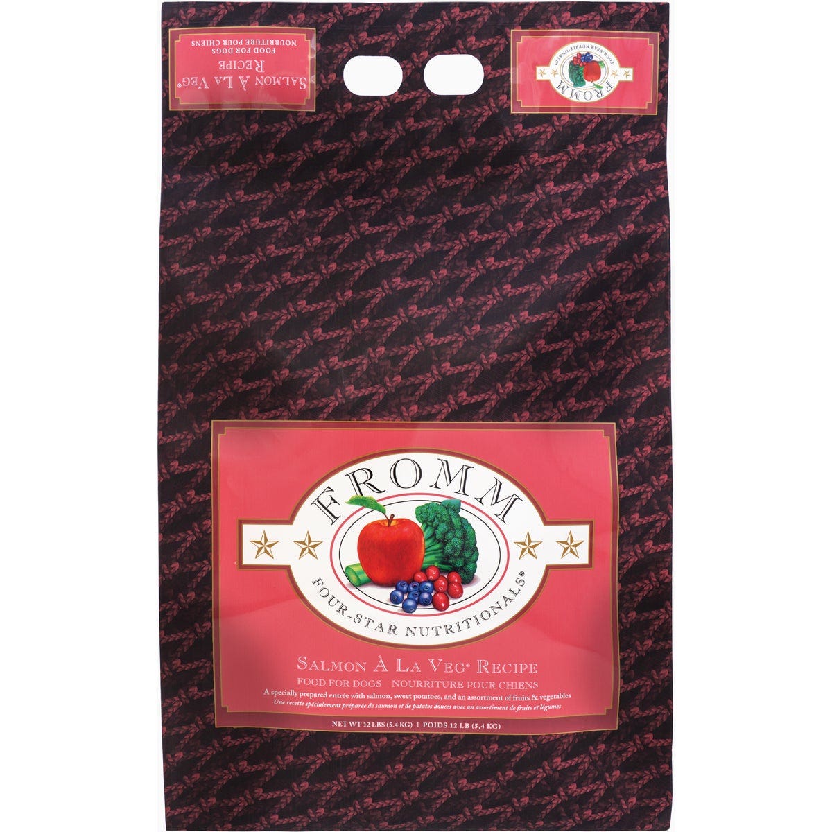 Fromm Four-Star Nutritionals Salmon A La Veg Dry Dog Food, 12 Lb.