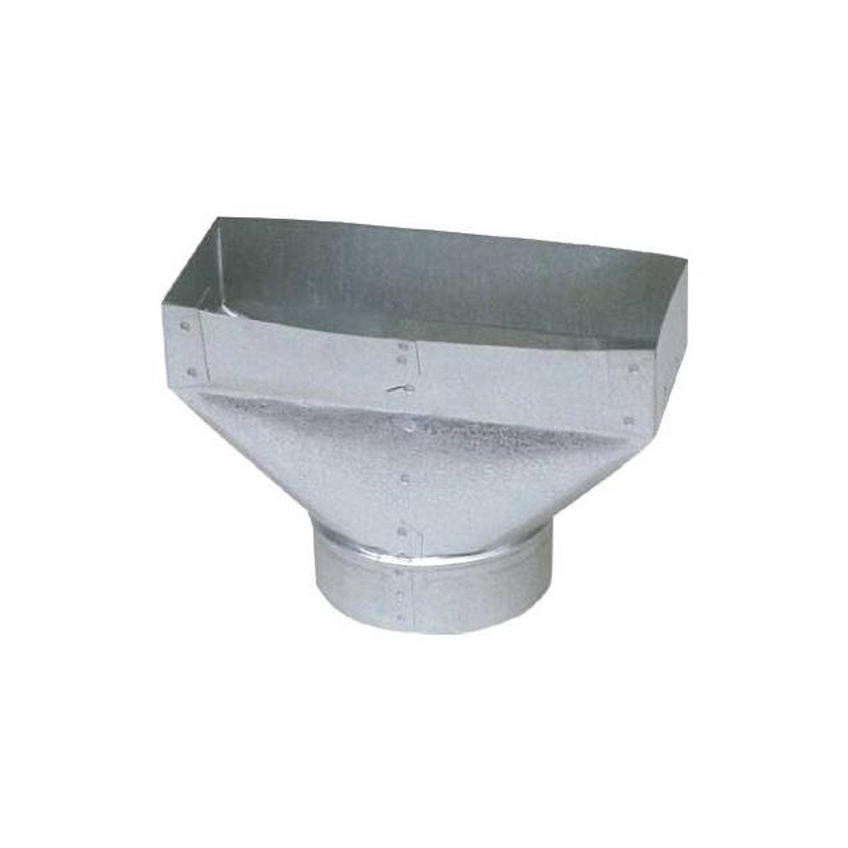 Imperial 3-1/4 x 10 to 4 In. 30 ga Galvanized HVAC Register Boot Imperial 3-1/4 x 10 to 4 In. 30 ga Galvanized HVAC Register Boot