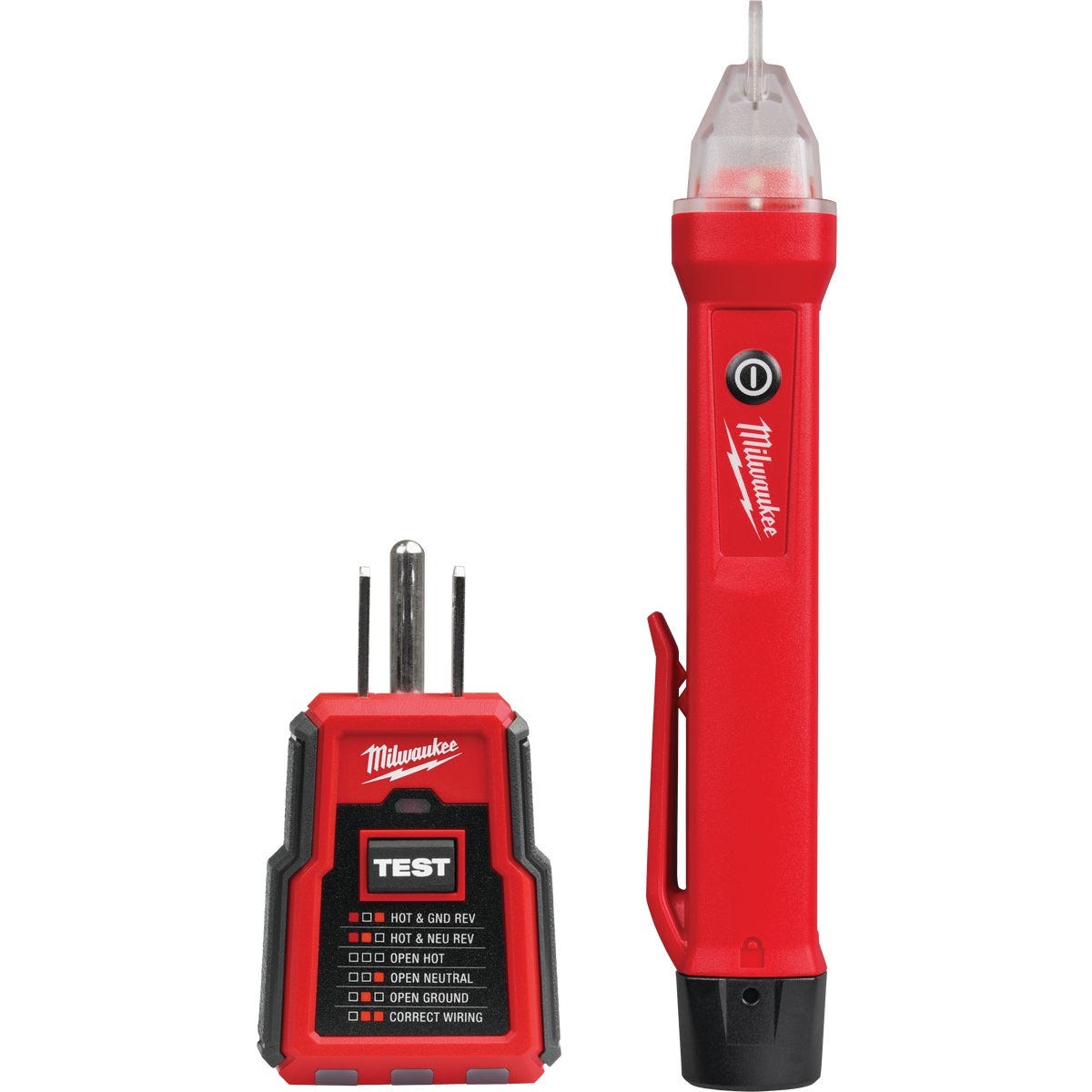 Milwaukee 50 to 1000V GFCI Receptacle Tester & Voltage Detector Milwaukee 50 to 1000V GFCI Receptacle Tester & Voltage Detector