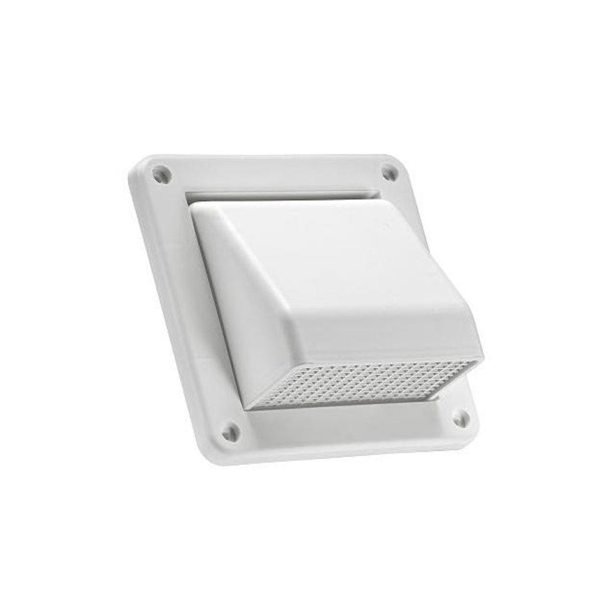 Lambro 4 In. White Plastic Fresh Air Intake Vent