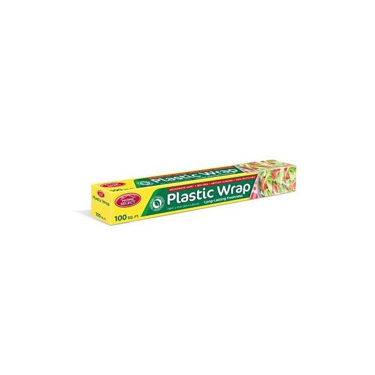 Home Select 100 Ft. x 12 In. Clear Plastic Food Wrap