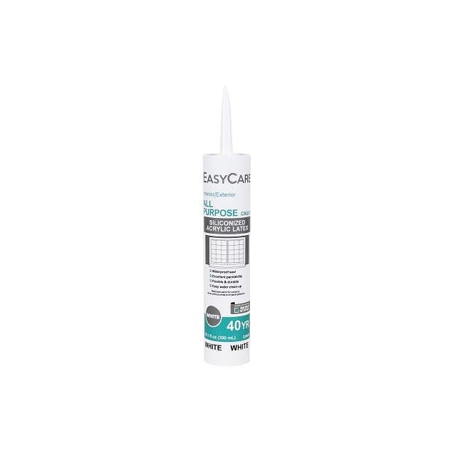 EasyCare 10.1 Oz. White Acrylic Latex with Silicone All Purpose Caulk