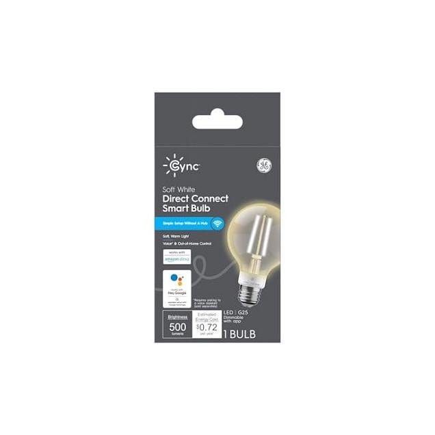GE 6W 500 Lumens Cync LED Soft White Smart Light Bulb GE 6W 500 Lumens Cync LED Soft White Smart Light Bulb