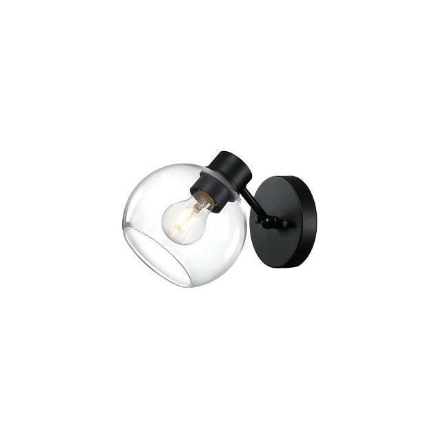 Westinghouse Hyson 1-Bulb Matte Black Glass Globe Indoor Vanity Wall Fixture Westinghouse Hyson 1-Bulb Matte Black Glass Globe Indoor Vanity Wall Fixture