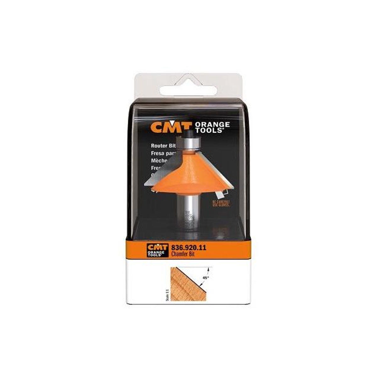 CMT Orange Tools 1-3/4 In. Dia. 1/2 In. Shank Chamfer Router Bit - photo 2