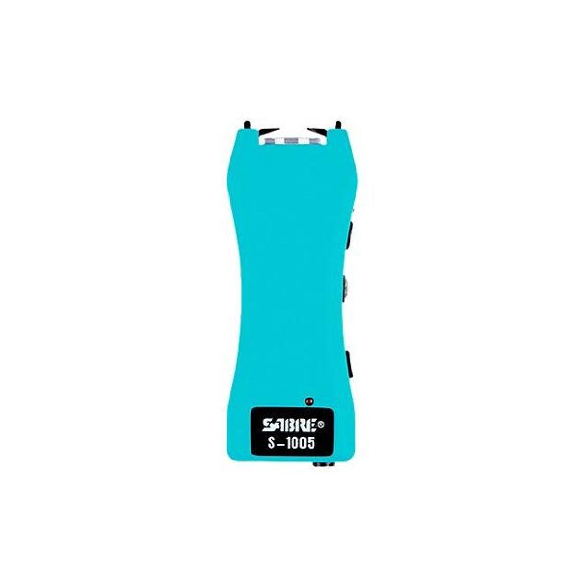 Sabre Mini Stun Gun & Flashlight with Teal Holster