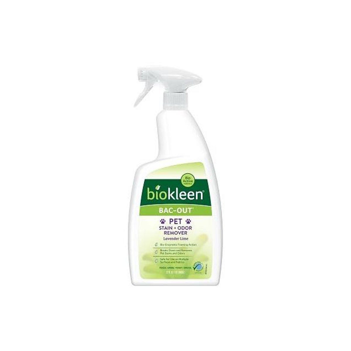Biokleen 32 Oz. Trigger Spray Lavender Lime Foaming Action Bac Out Pet Stain & Odor Remover