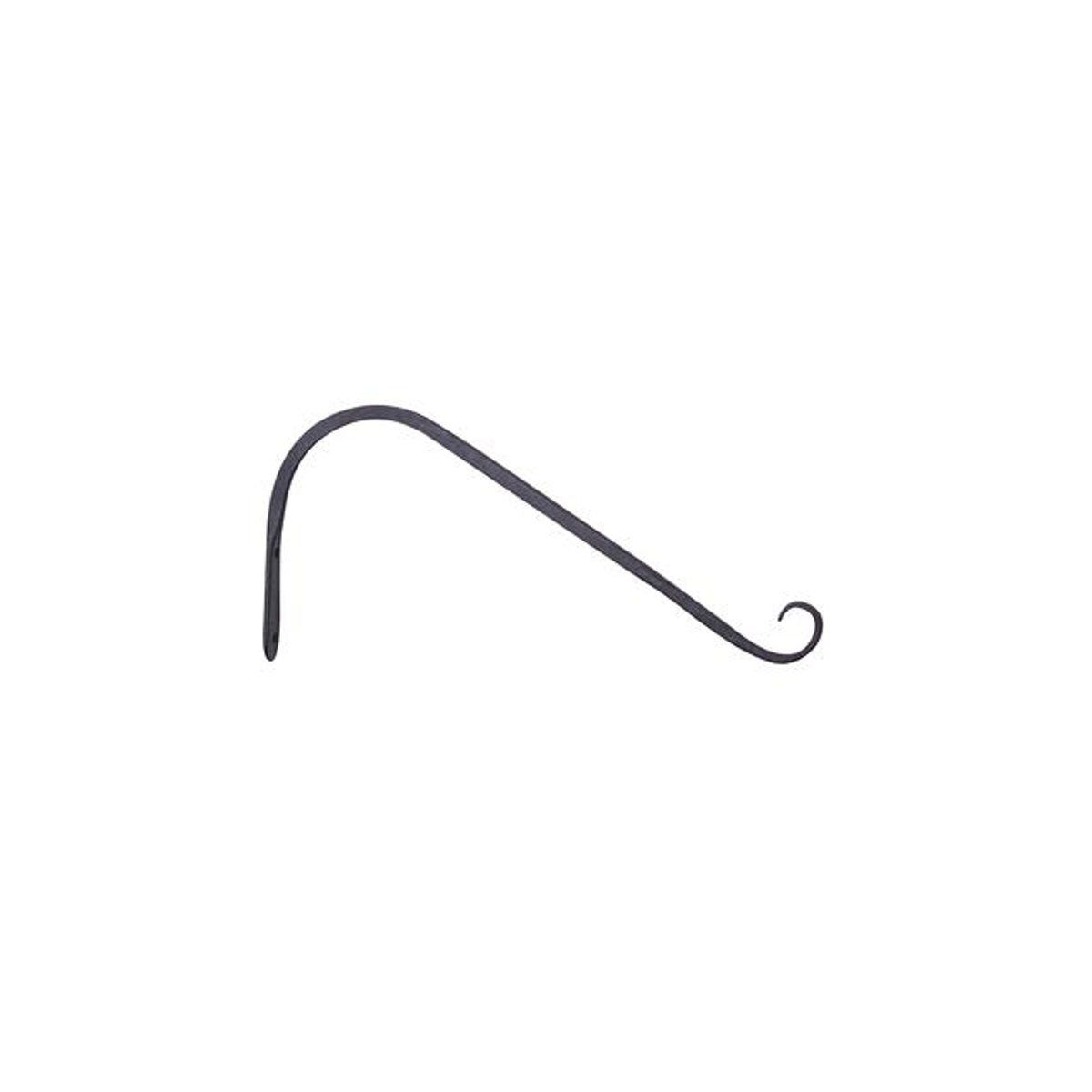 12 In. Black Angled Hanging Plant Hook