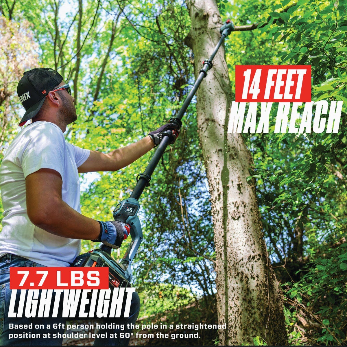 Senix X6 60V Max 10 In. Brushless Cordless Pole Saw Kit with 3.0 Ah Battery & Charger - photo 2 Senix X6 60V Max 10 In. Brushless Cordless Pole Saw Kit with 3.0 Ah Battery & Charger - photo 2