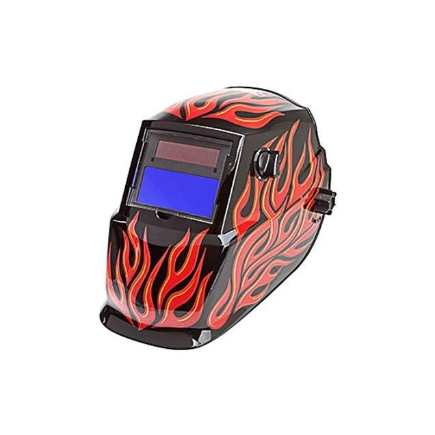 Lincoln Electric Lightweight Red Steel ADF Welding Helmet Lincoln Electric Lightweight Red Steel ADF Welding Helmet
