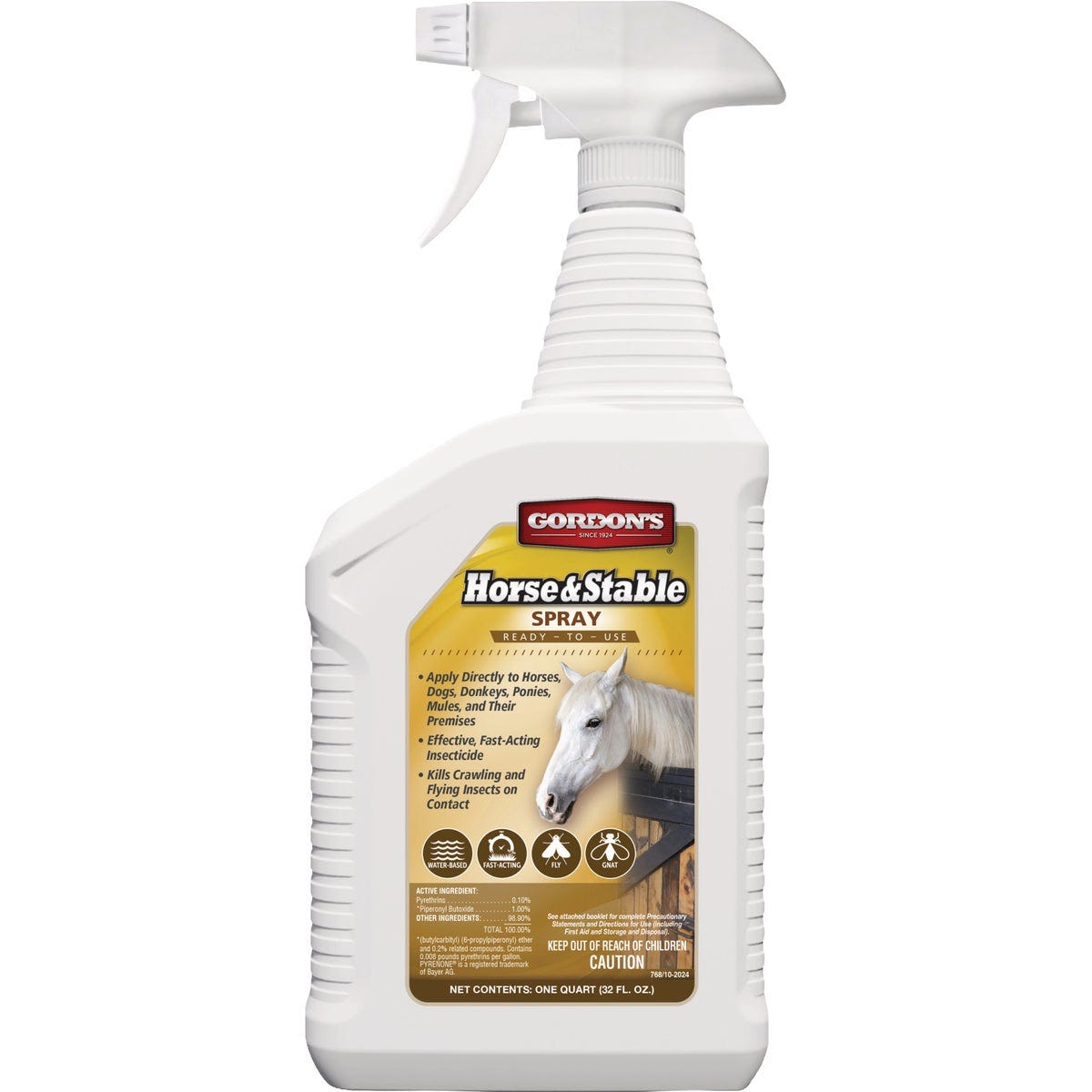 Gordon's 1 Qt. Ready To Use Trigger Spray Horse & Stable Spray Gordon's 1 Qt. Ready To Use Trigger Spray Horse & Stable Spray