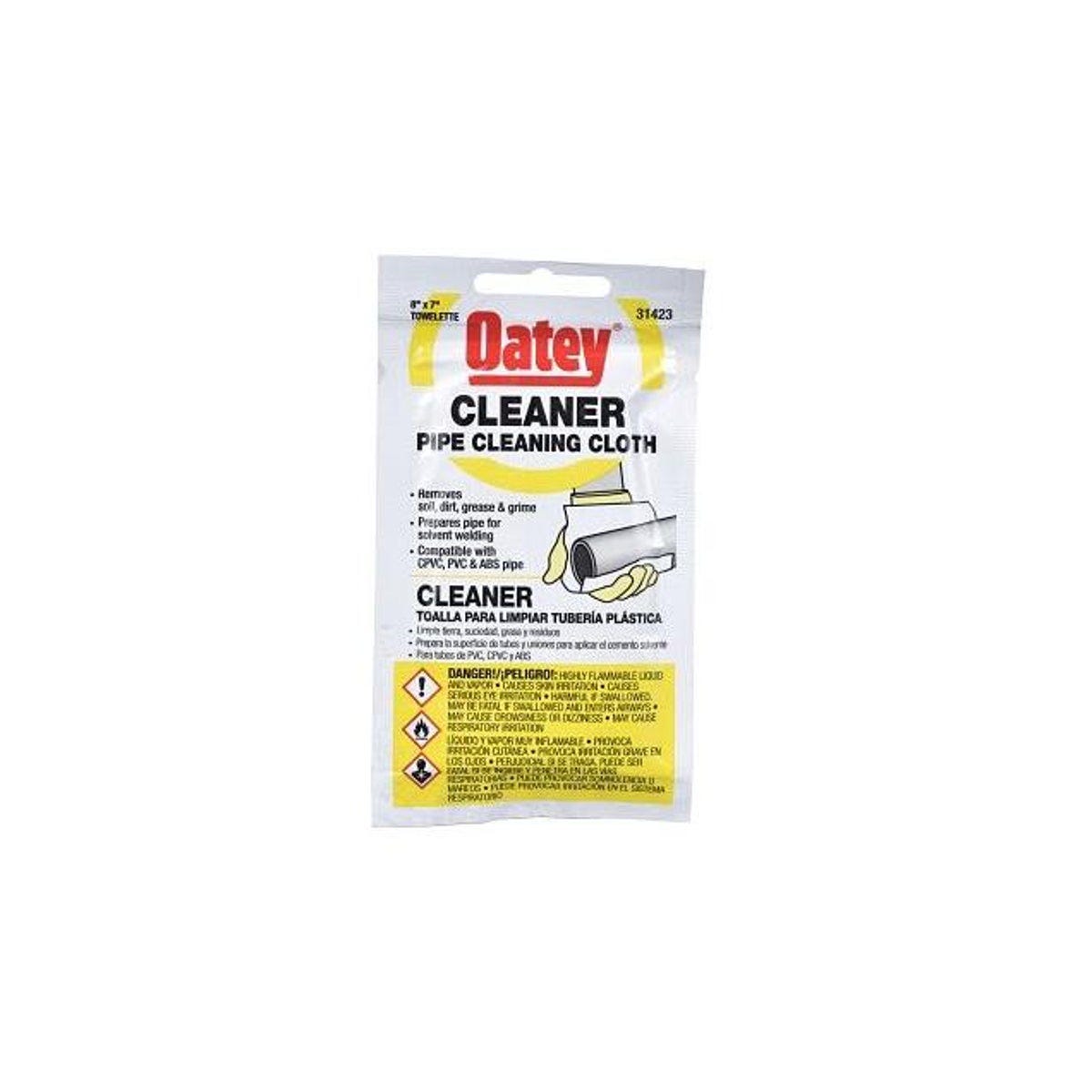 Oatey CPVC PVC ABS Pipe Cleaner Cloth Wipe - photo 2