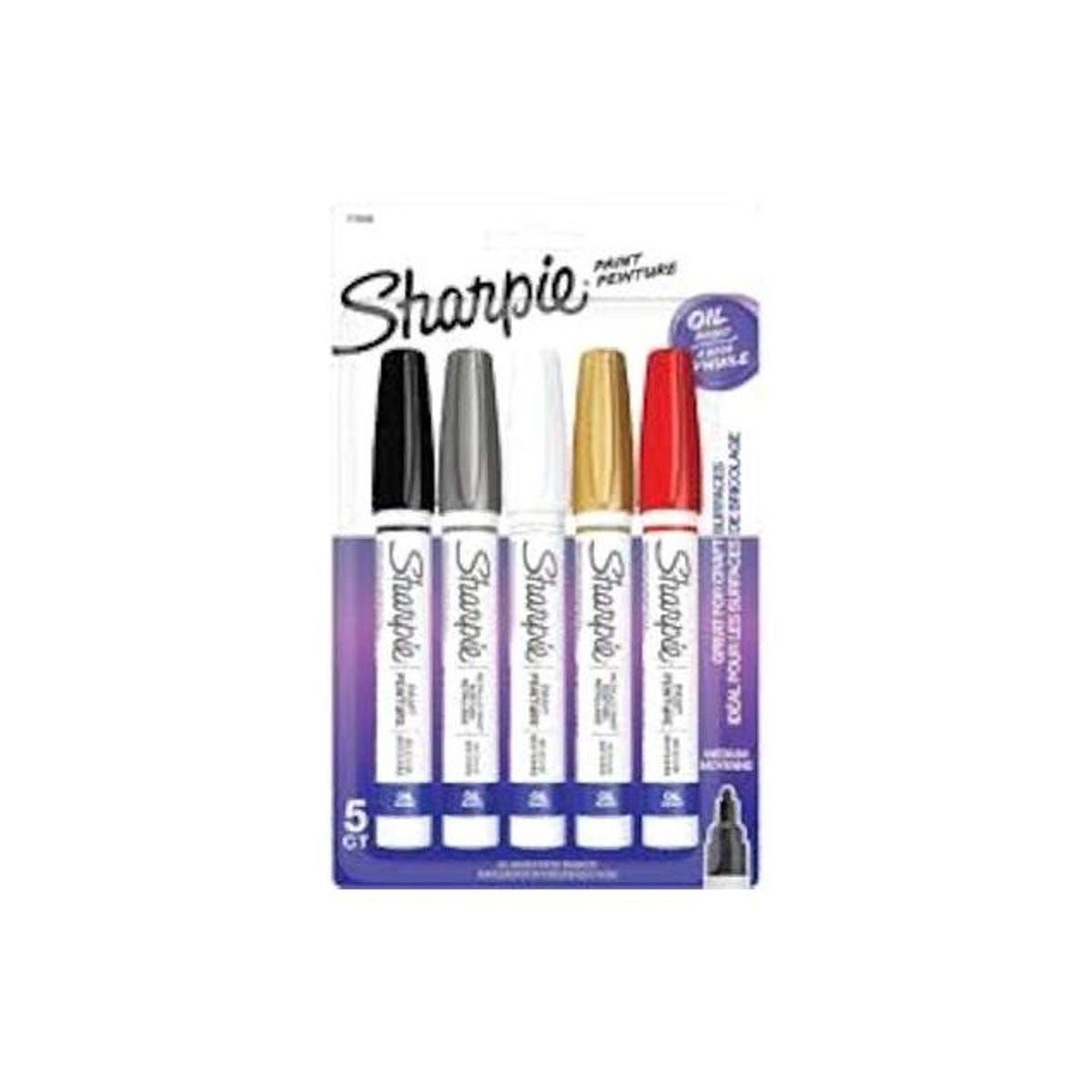 Sharpie Assorted Colors Medium Point Paint Markers (5-Pack) Sharpie Assorted Colors Medium Point Paint Markers (5-Pack)