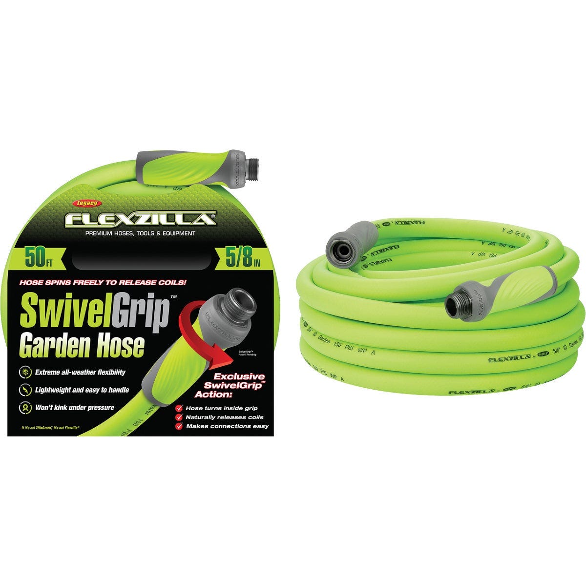 Flexzilla 5/8 In. Dia. x 50 Ft. Drinking Water Safe Garden Hose with SwivelGrip Connections - photo 3 Flexzilla 5/8 In. Dia. x 50 Ft. Drinking Water Safe Garden Hose with SwivelGrip Connections - photo 3