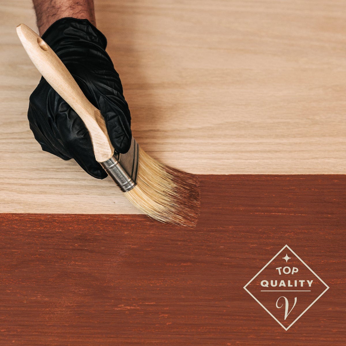 Varathane Fast Dry Light Walnut Urethane Modified Alkyd Interior Wood Stain, 1/2 Pt. - photo 5