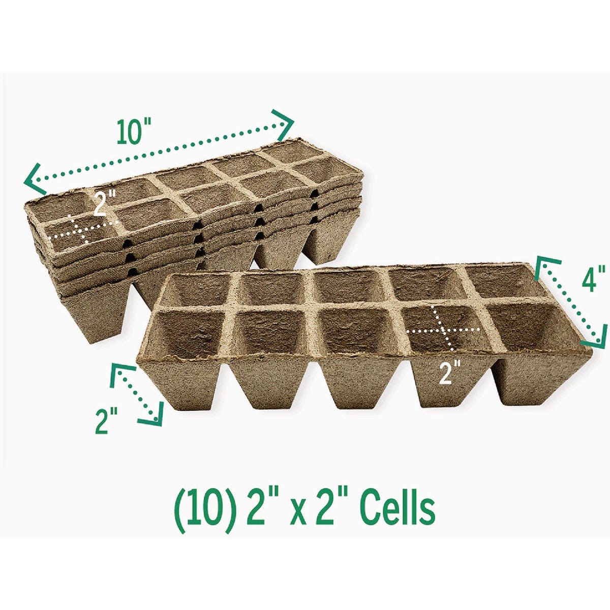 Jiffy 10-Cell Seed Starting Peat Strip Pots (5-Pack) - photo 2 Jiffy 10-Cell Seed Starting Peat Strip Pots (5-Pack) - photo 2