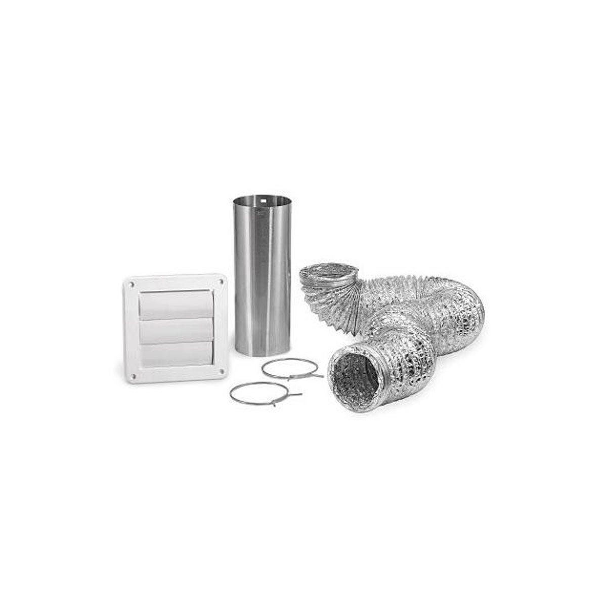 Lambro 8 Ft. White Dryer Exhaust Wall Louvered Vent Kit - photo 3 Lambro 8 Ft. White Dryer Exhaust Wall Louvered Vent Kit - photo 3