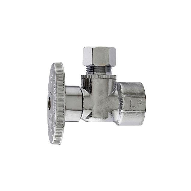 1/2 In. FIP x 3/8 In. O.D. 1/4-Turn Angle Supply Stop Valve