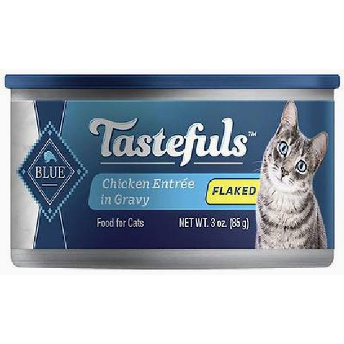 Blue Buffalo Tastefuls 3 Oz. Adult Flaked Chicken Wet Cat Food- Blue Buffalo Tastefuls 3 Oz. Adult Flaked Chicken Wet Cat Food-