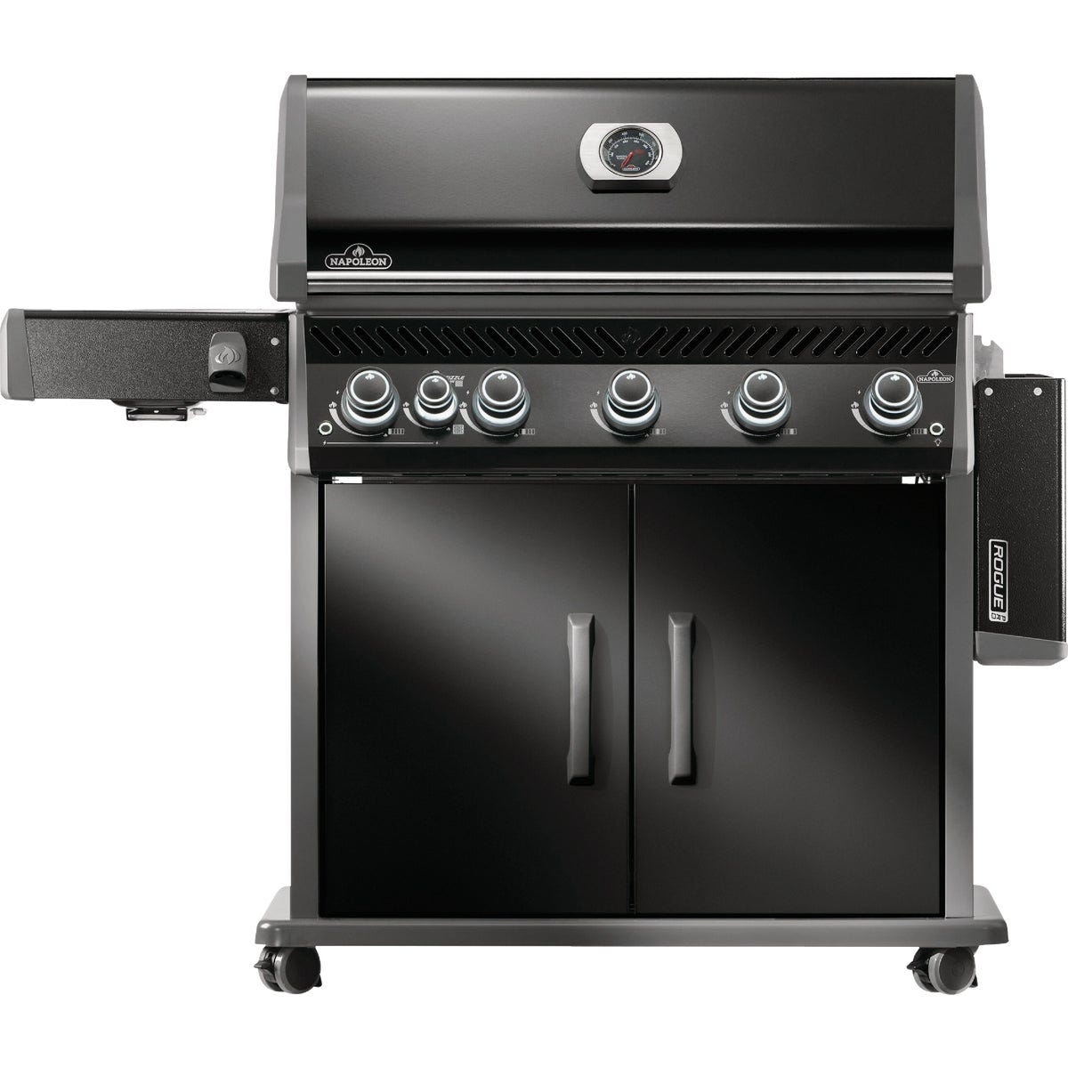 Napoleon Rogue Pro 625 5-Burner Natural Gas Grill with Infrared Side Burner, Black - photo 4