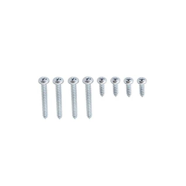 Knape & Vogt Shelf Bracket Screws, Chrome (8-Pack)