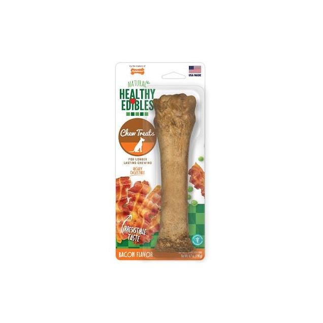 Nylabone Healthy Edibles All-Natural Long-Lasting Bacon Flavor Chew Treat for X-Large Dogs