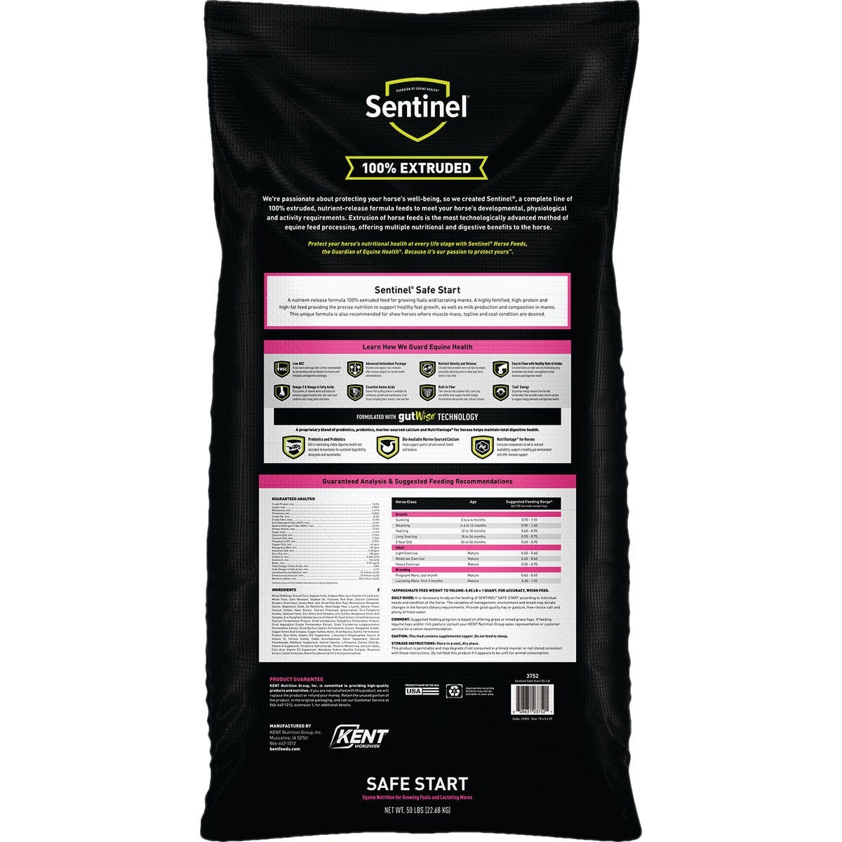 Kent Sentinel Safe Start 50 Lb. Horse Feed - photo 2 Kent Sentinel Safe Start 50 Lb. Horse Feed - photo 2