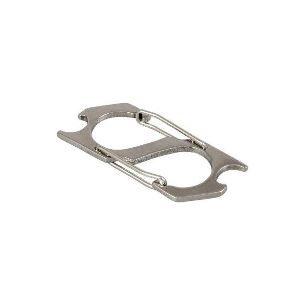 Hillman Key Chain Bottle Opener with 2 Carabiners