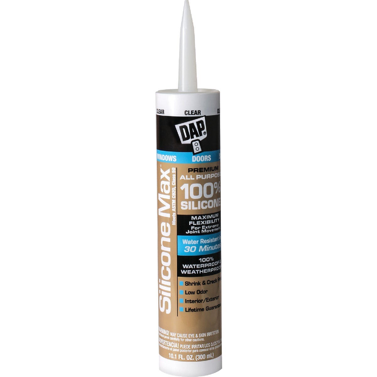 DAP Silicone Max 10.1 Oz. Clear Premium All Purpose100% Silicone Sealant DAP Silicone Max 10.1 Oz. Clear Premium All Purpose100% Silicone Sealant