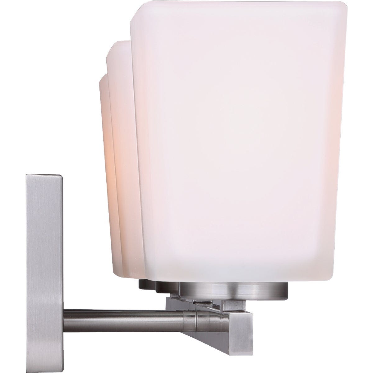 Canarm Hartley 3-Light Brushed Nickel Vanity Bath Light Fixture, Flat Opal Glass - photo 4 Canarm Hartley 3-Light Brushed Nickel Vanity Bath Light Fixture, Flat Opal Glass - photo 4