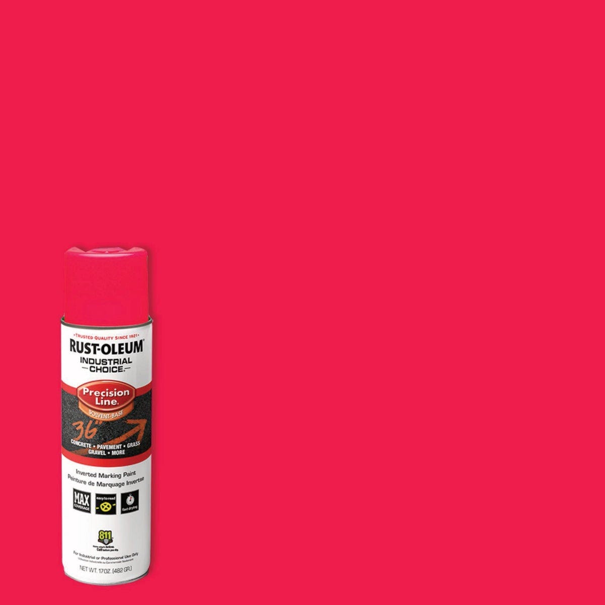 Rust-Oleum Industrial Choice Precision Line 17 Oz. Fluorescent Pink Inverted Marking Paint - photo 2 Rust-Oleum Industrial Choice Precision Line 17 Oz. Fluorescent Pink Inverted Marking Paint - photo 2
