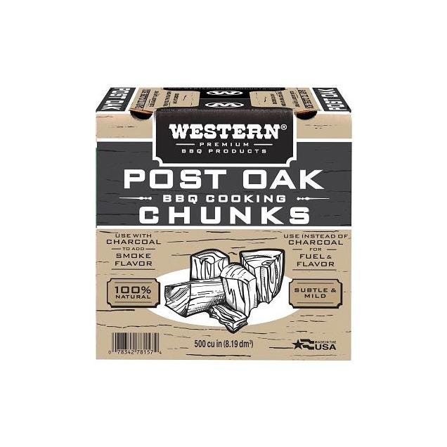 Western Premium BBQ 500 Cu. In. Post Oak Grill Cooking Chunks