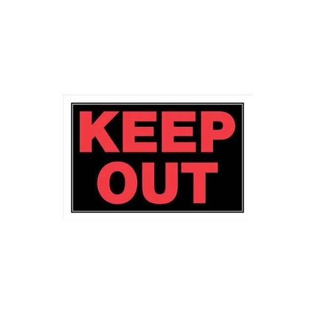 Hillman 8 In. x 12 In. Keep Out Sign