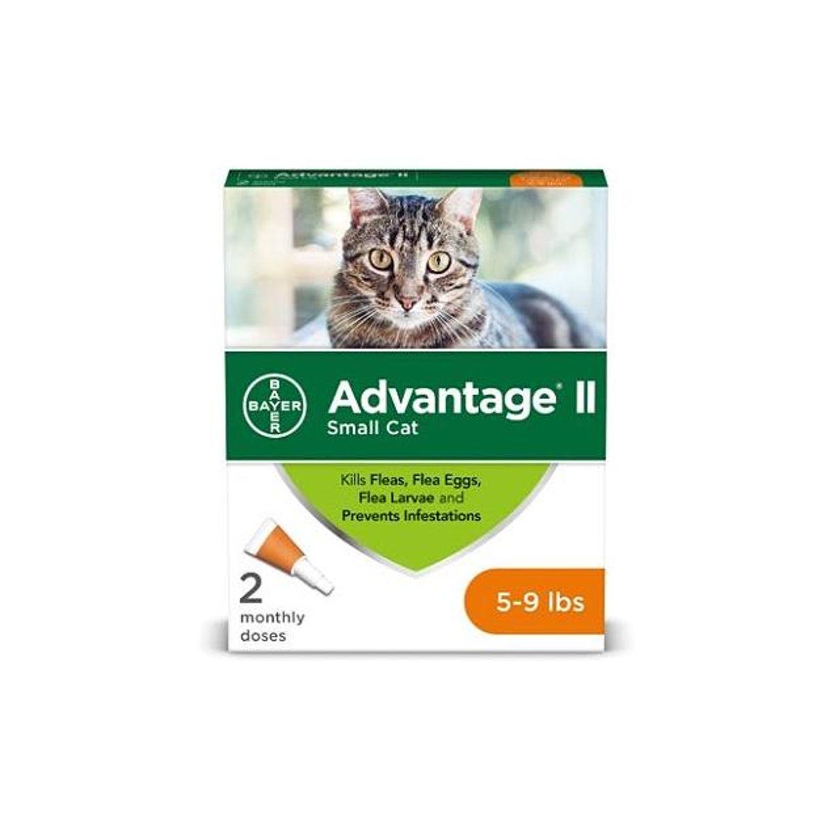 Advantage II Flea Prevention for 5-9 Lb. Small Cats (2-Pack) Advantage II Flea Prevention for 5-9 Lb. Small Cats (2-Pack)