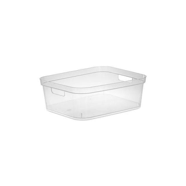 Sterilite Clear Short Storage Bin