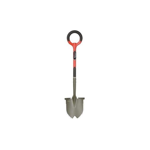 Radius Garden Root Slayer Round Garden Shovel with O-Handle Grip