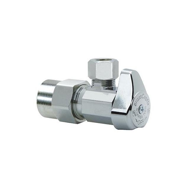 BrassCraft 1/2 In. x 3/8 In. Chrome Angle CPVC Valve BrassCraft 1/2 In. x 3/8 In. Chrome Angle CPVC Valve