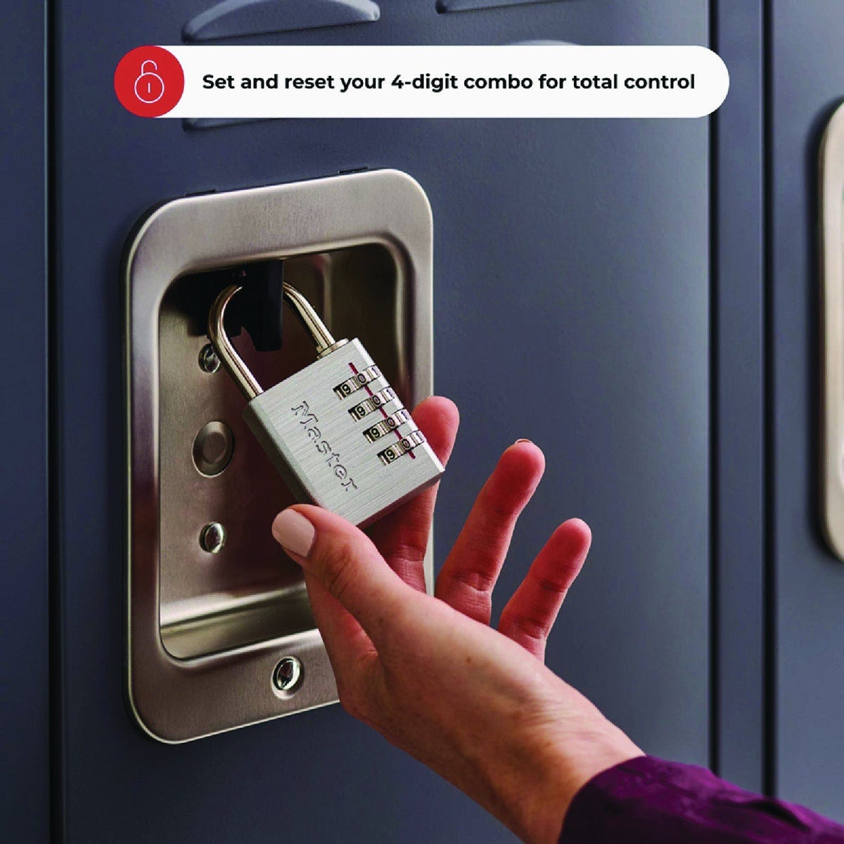 Master Lock 1-9/16 In. Metal Combination Lock - photo 2