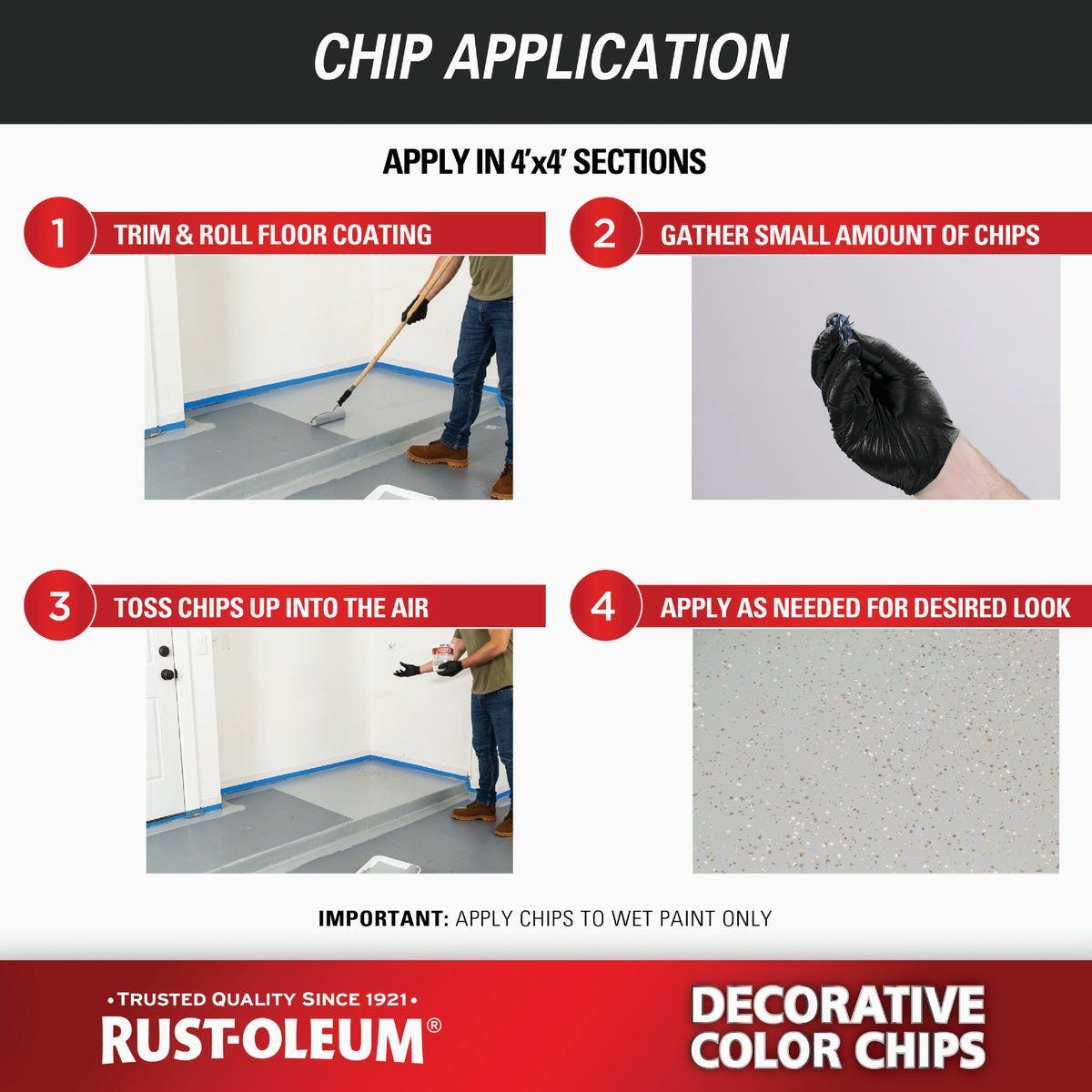 Rust-Oleum Color Chip Concrete Coating, 1 Lb., Tan - photo 9