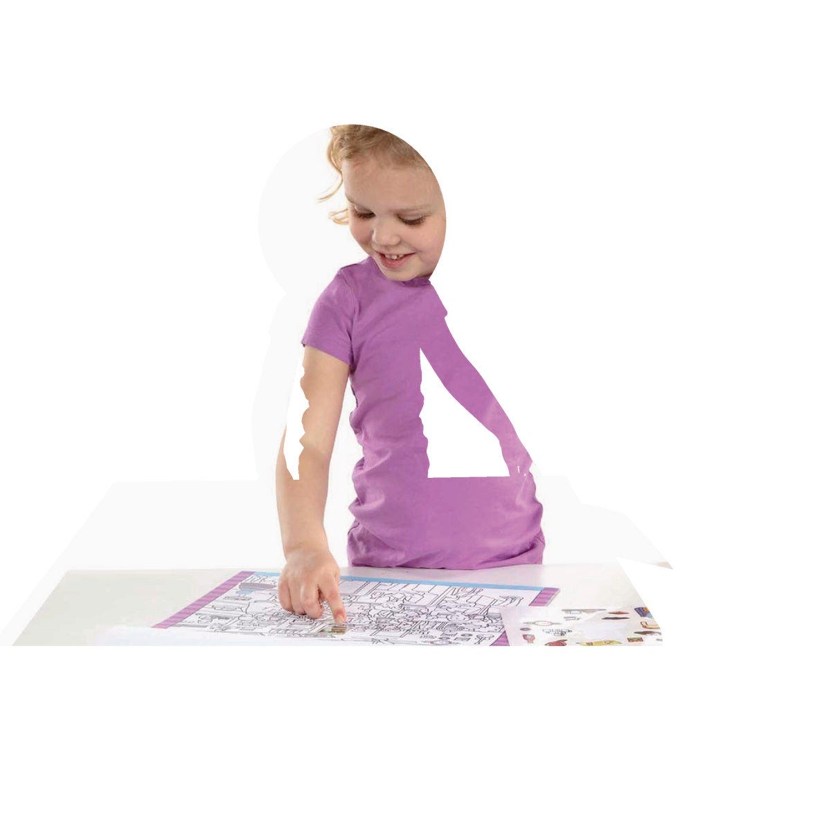 Melissa & Doug Seek & Find Sticker Pad - Around Town - photo 2