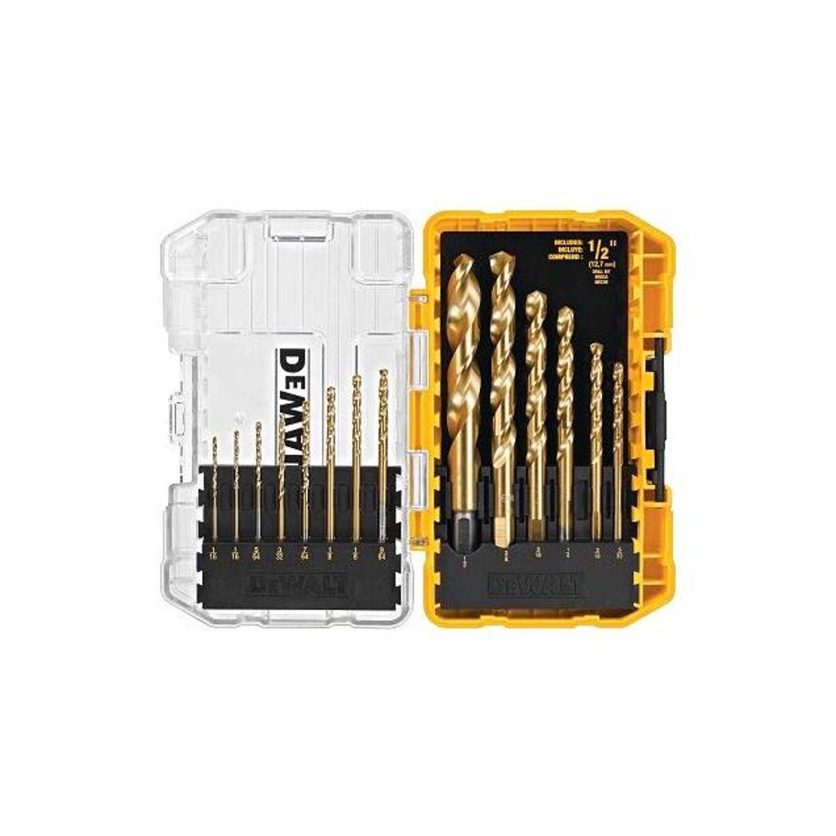 DeWalt 14-Piece Titanium Twist Drill Bit Set