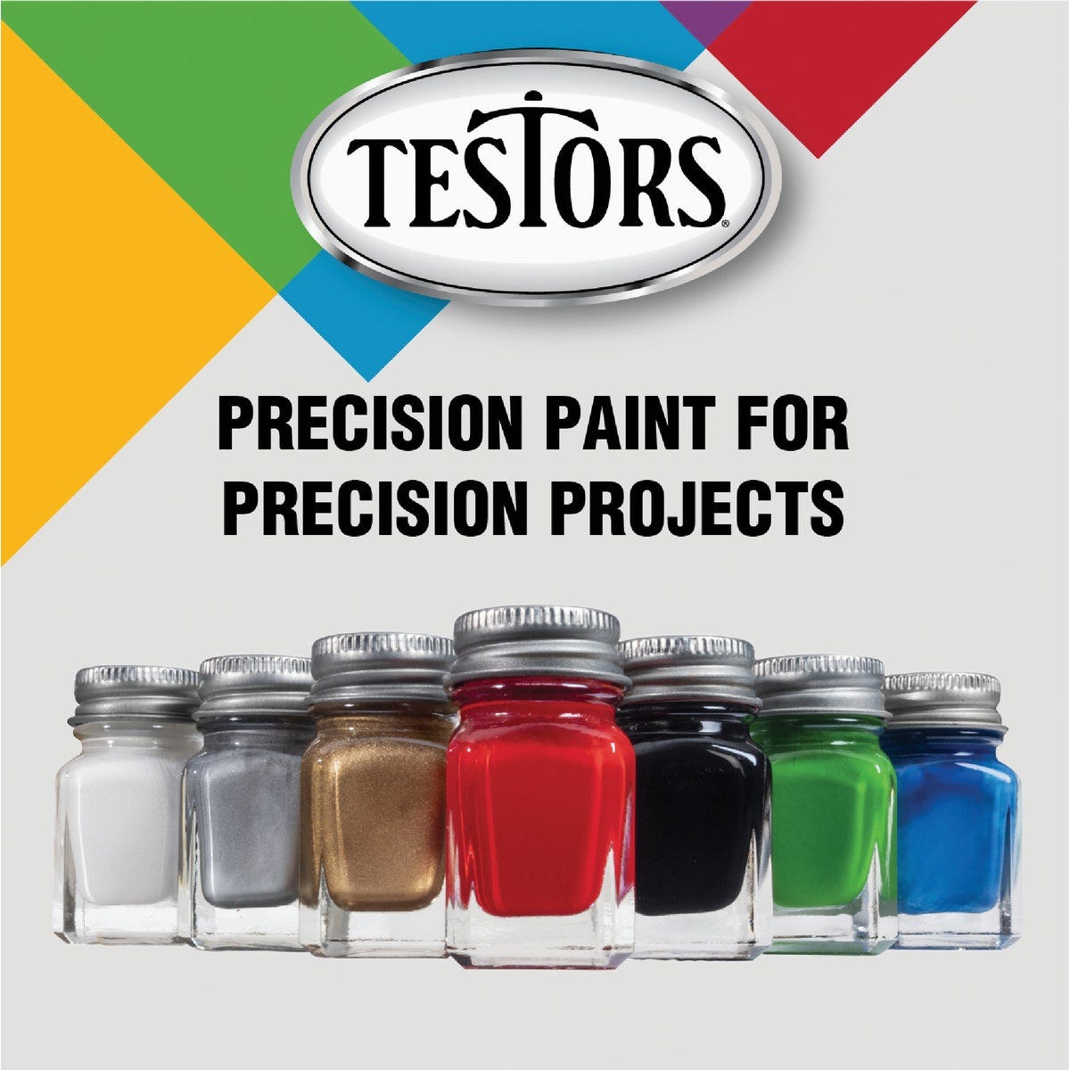Testors Craft 0.25 Oz. Metallic Enamel Brush Paint, Silver - photo 4
