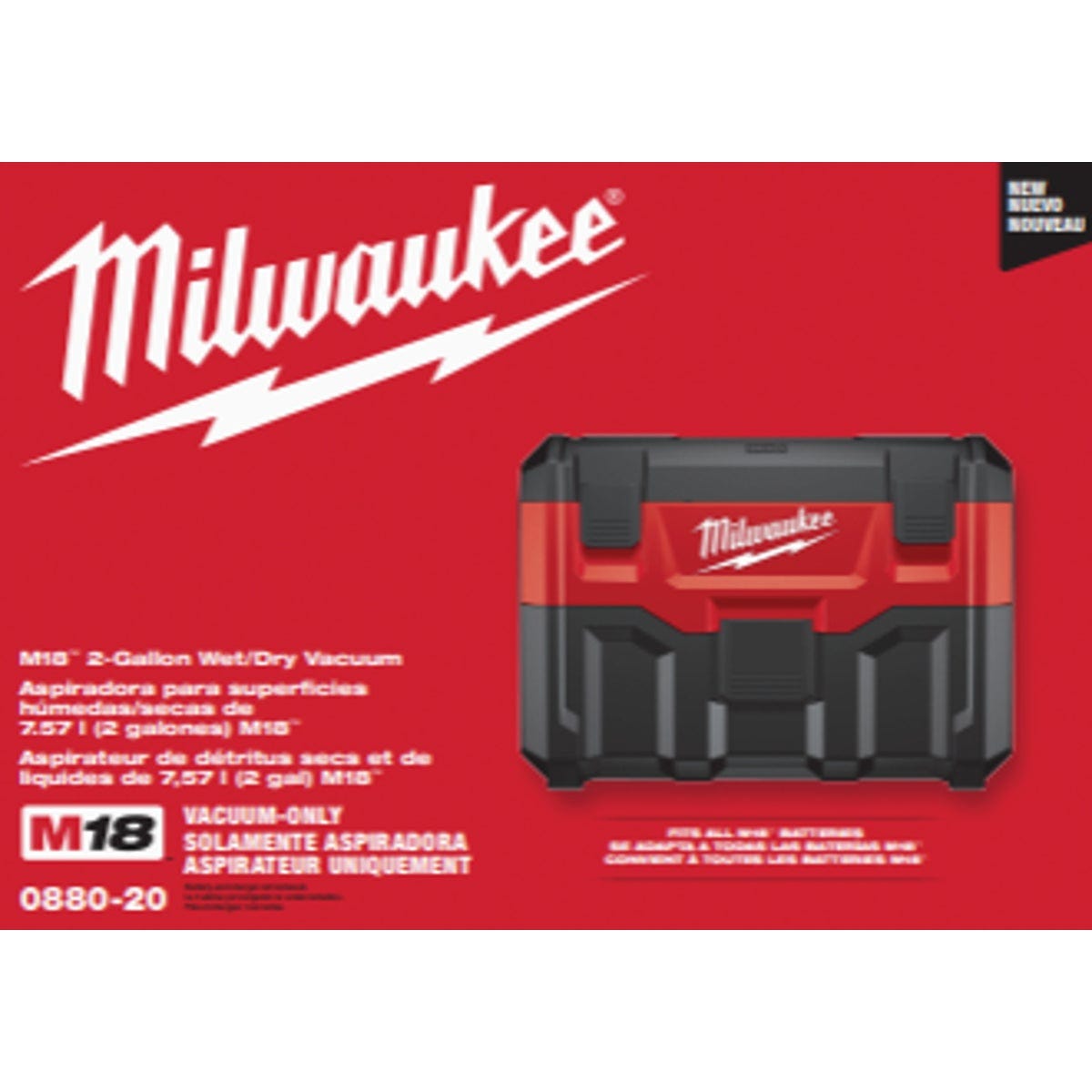 Milwaukee M18 18V 2 Gal. Cordless Wet/Dry Vacuum (Tool Only) - photo 2 Milwaukee M18 18V 2 Gal. Cordless Wet/Dry Vacuum (Tool Only) - photo 2